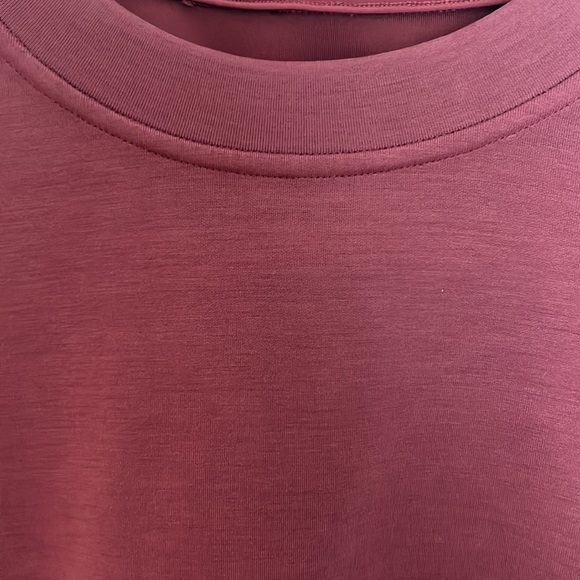 Mulled Wine Perfectly Oversized Cropped Crew Softsfreme Lululemon Size 2 - Picture 5 of 6